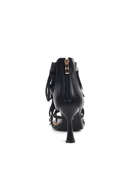 Sandalo elegante Clyo' nero da donna, versatile per ogni occasione