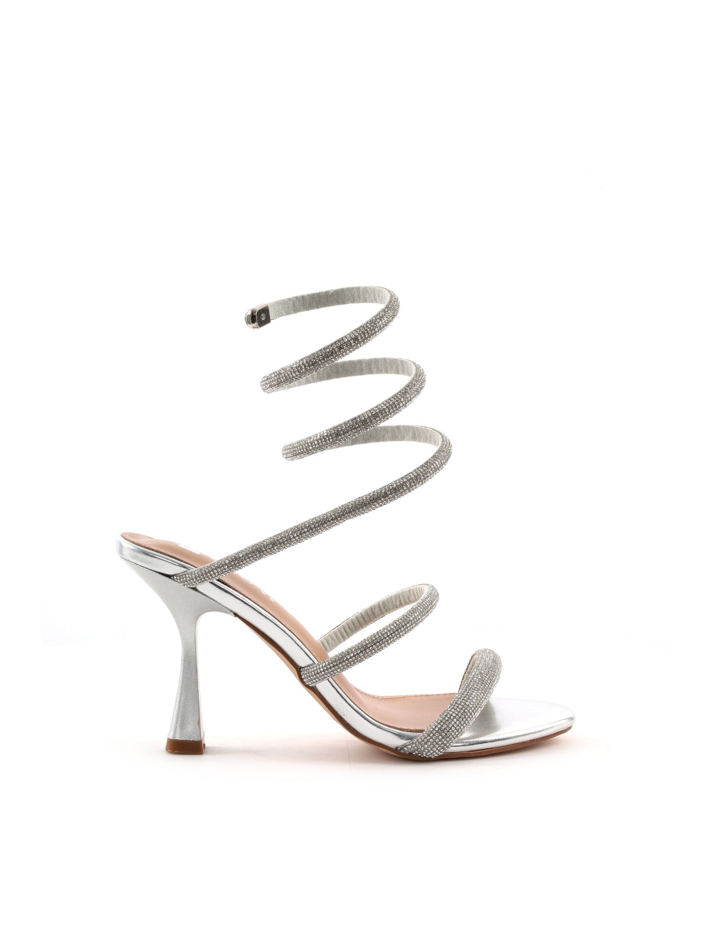 Sandali donna Clyo' in elegante argento per la primavera estate