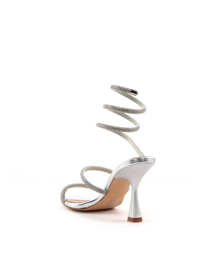 Sandali donna Clyo' in elegante argento per la primavera estate