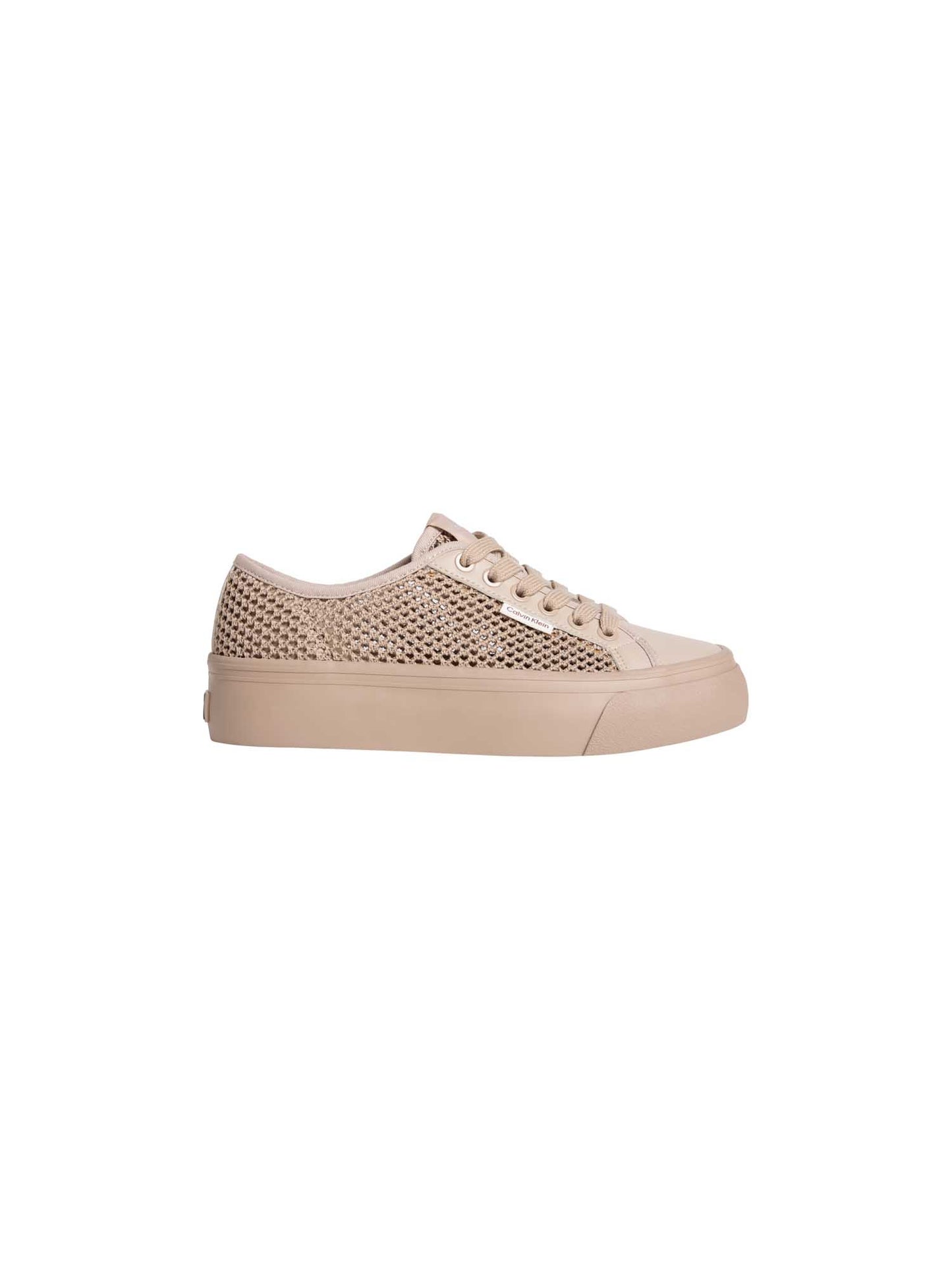 Sneakers Valentina Calvin Klein donna beige in mesh
