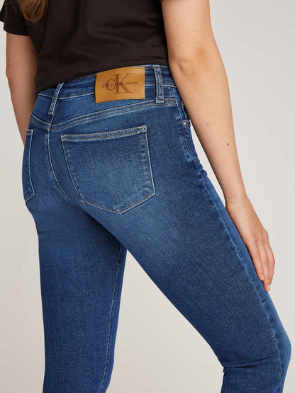 DENIM MID RISE SKINNY CALVIN KLEIN JEANS DONNA JEANS SCURO