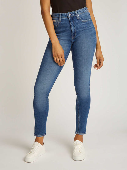 DENIM HIGH RISE SKINNY CALVIN KLEIN JEANS DONNA JEANS SCURO