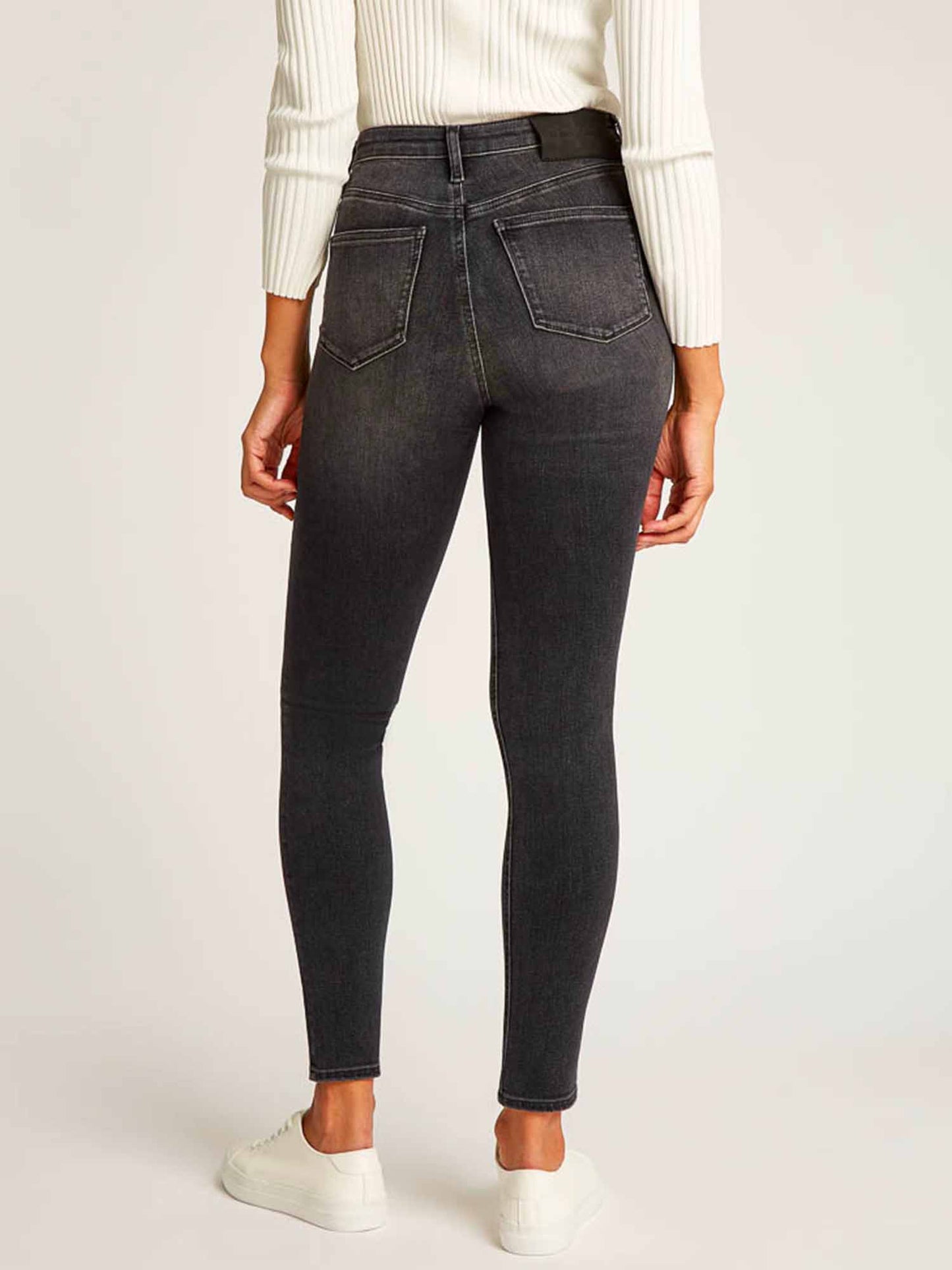 DENIM HIGH RISE SKINNY CALVIN KLEIN JEANS DONNA DENIM BLACK
