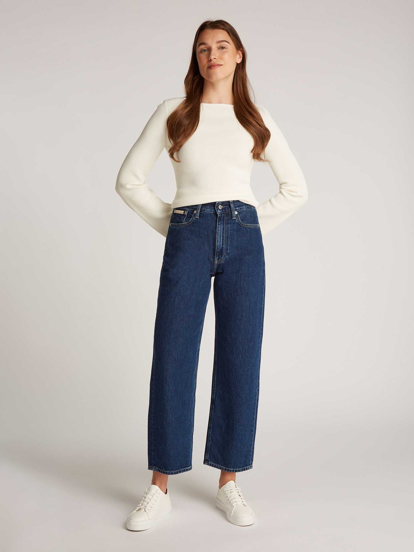 DENIM BARREL CALVIN KLEIN JEANS DONNA JEANS SCURO