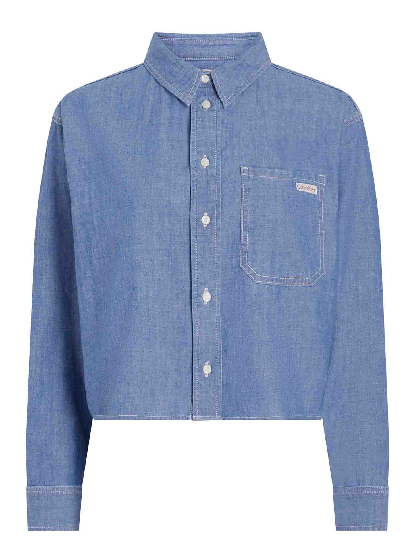 CAMICIA CROPPED DAD DENIM CALVIN KLEIN JEANS DONNA JEANS