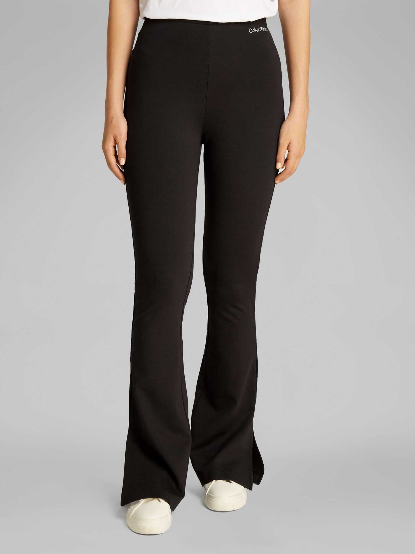 PANTALONE SVASATO CALVIN KLEIN JEANS DONNA NERO