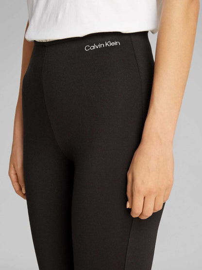 PANTALONE SVASATO CALVIN KLEIN JEANS DONNA NERO