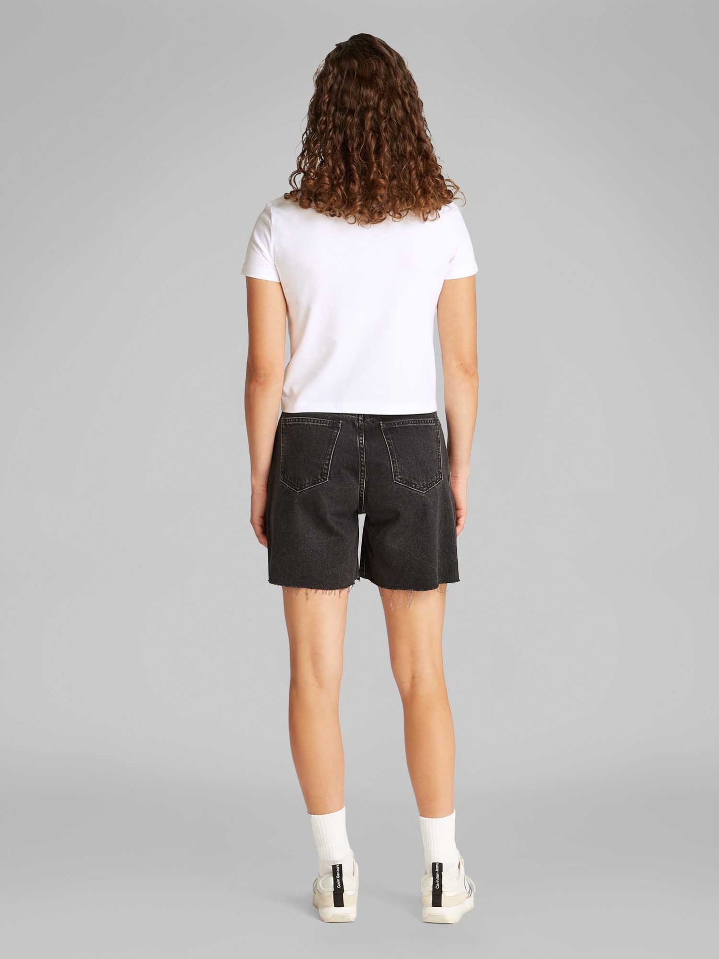T-SHIRT FRONT PHOTO GRAPH CALVIN KLEIN JEANS DONNA BIANCO