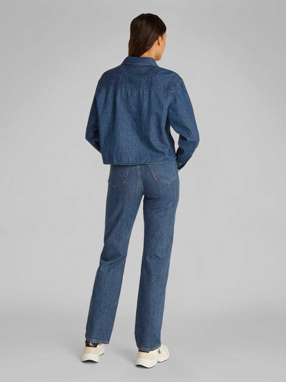 CAMICIA CROPPED DAD DENIM CALVIN KLEIN JEANS DONNA JEANS
