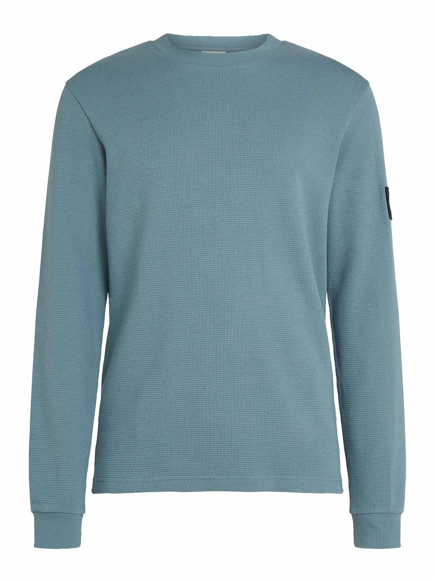 MAGLIA WAFFLE CALVIN KLEIN JEANS UOMO AVIO