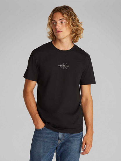 T-SHIRT MONOLOGO TEE CALVIN KLEIN JEANS UOMO NERO