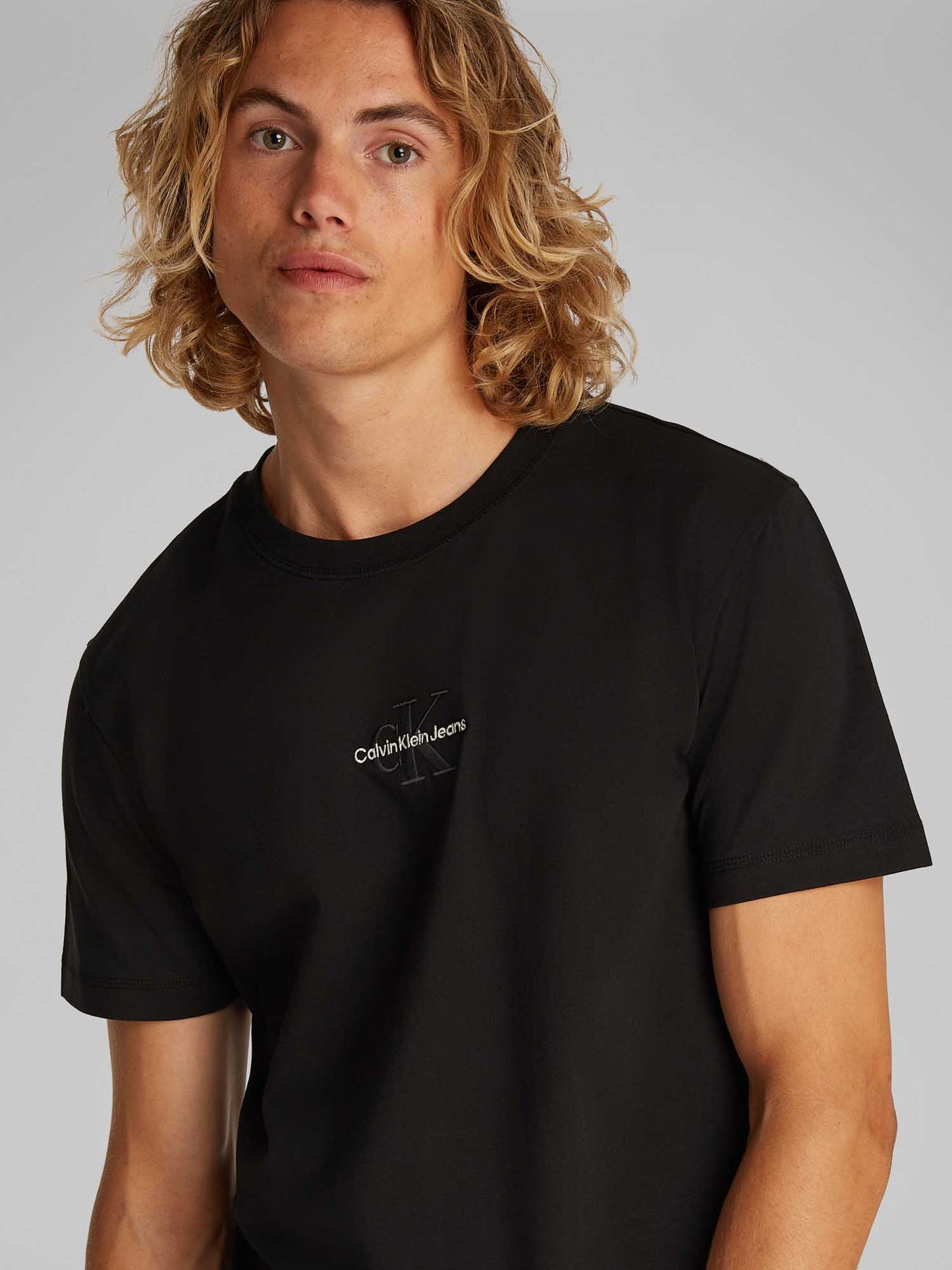 T-SHIRT MONOLOGO TEE CALVIN KLEIN JEANS UOMO NERO