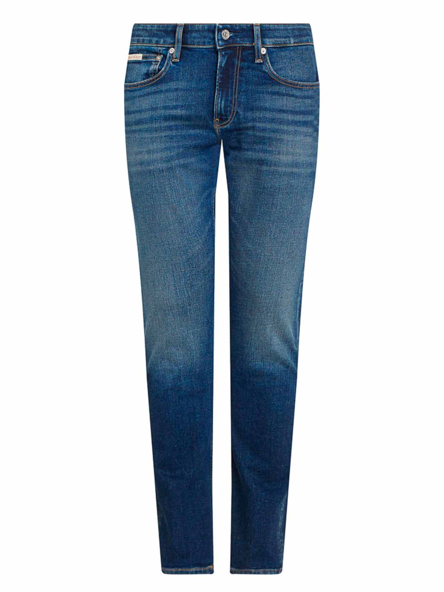 DENIM SLIM STRAIGHT CALVIN KLEIN UOMO JEANS SCURO