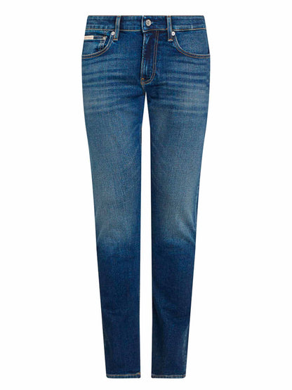DENIM SLIM STRAIGHT CALVIN KLEIN UOMO JEANS SCURO