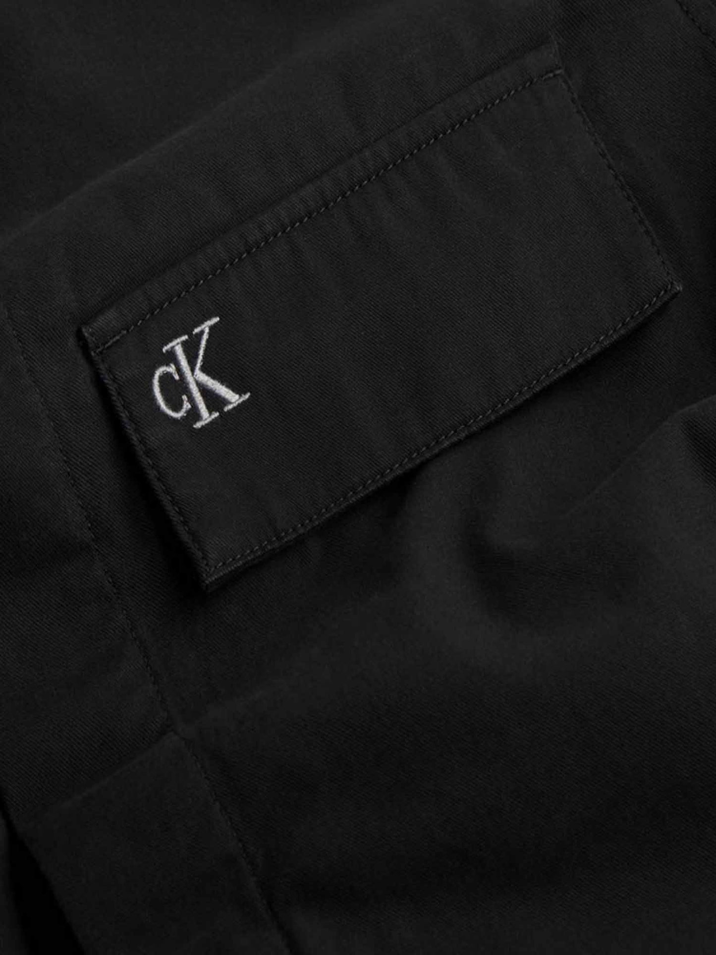 CAMICIA GIACCA CLEAN COTTON OVER CALVIN KLEIN JEANS UOMO NERO
