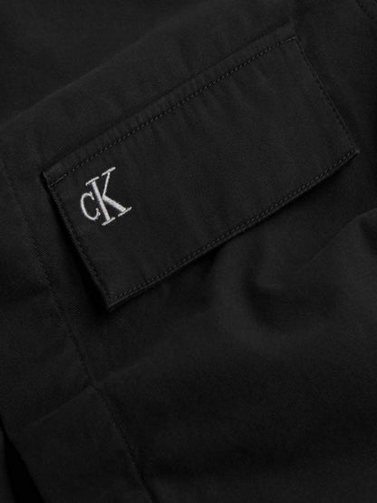 CAMICIA GIACCA CLEAN COTTON OVER CALVIN KLEIN JEANS UOMO NERO