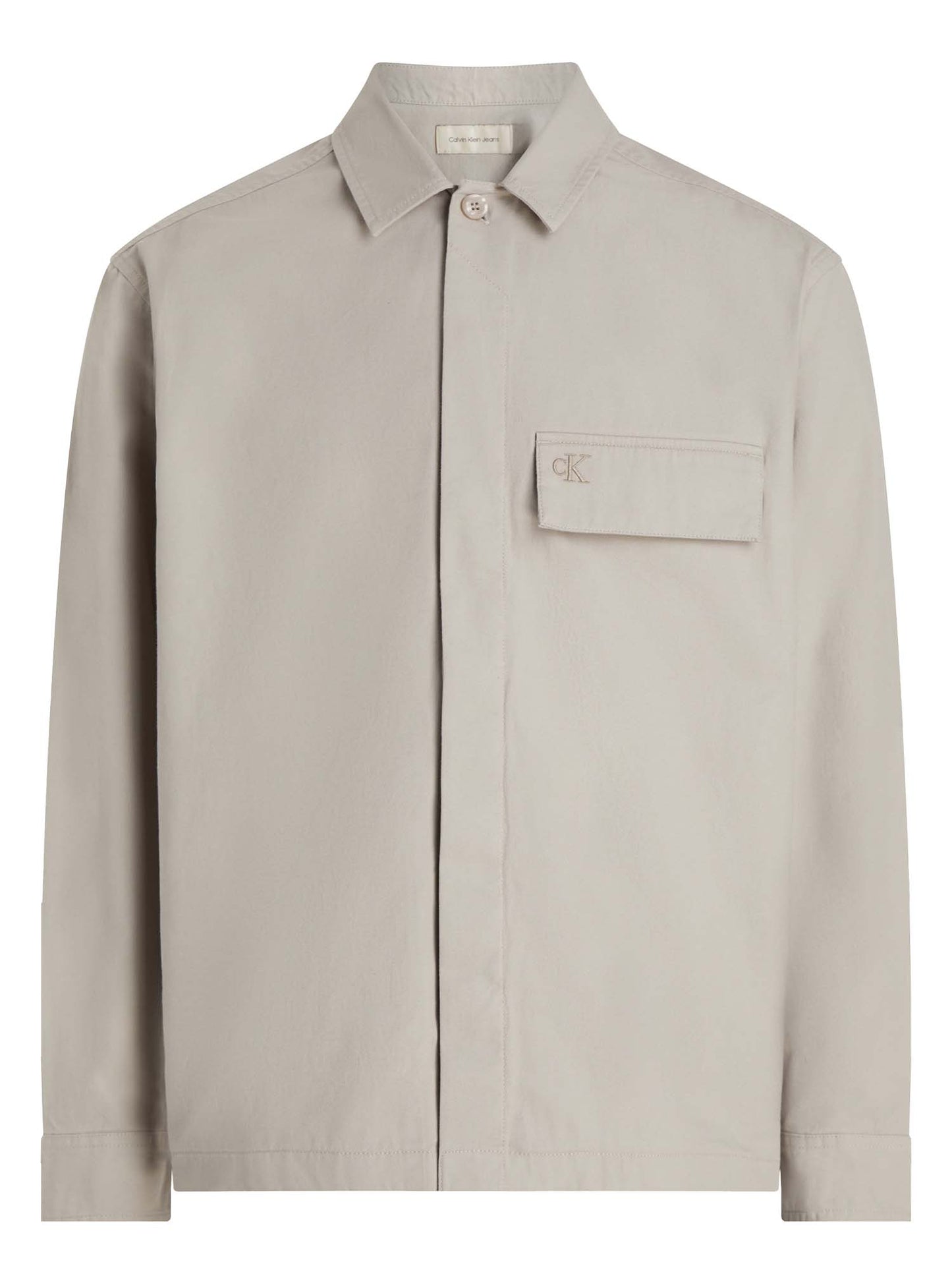 CAMICIA GIACCA CLEAN COTTON OVER CALVIN KLEIN JEANS UOMO BEIGE