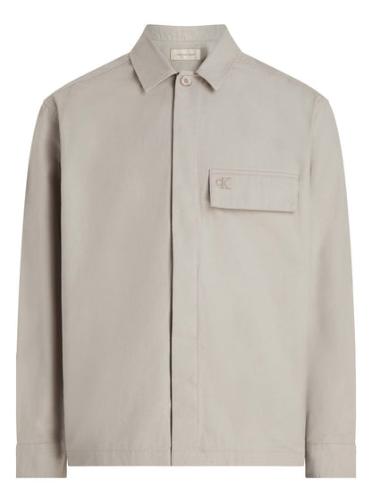 CAMICIA GIACCA CLEAN COTTON OVER CALVIN KLEIN JEANS UOMO BEIGE