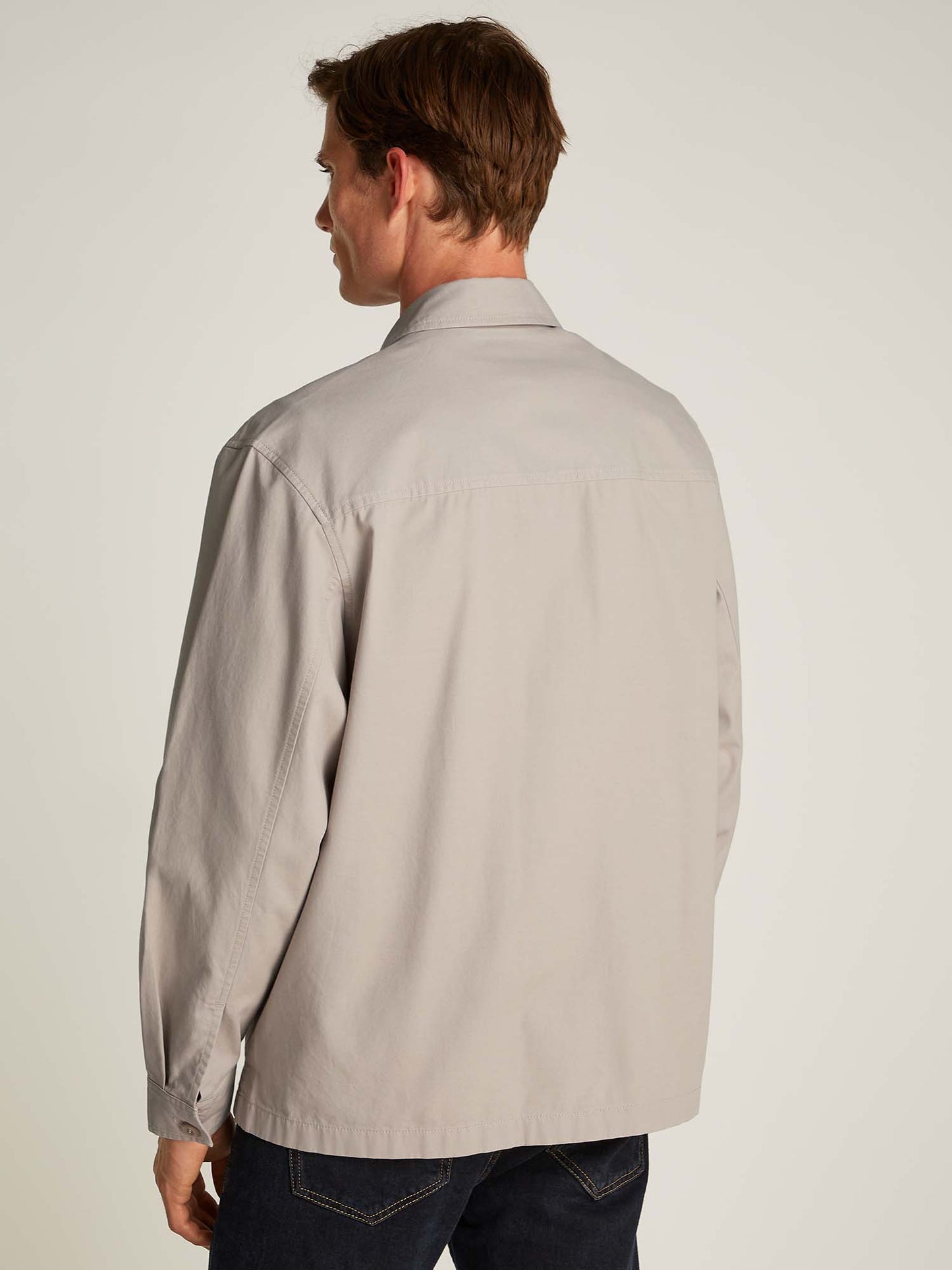 CAMICIA GIACCA CLEAN COTTON OVER CALVIN KLEIN JEANS UOMO BEIGE