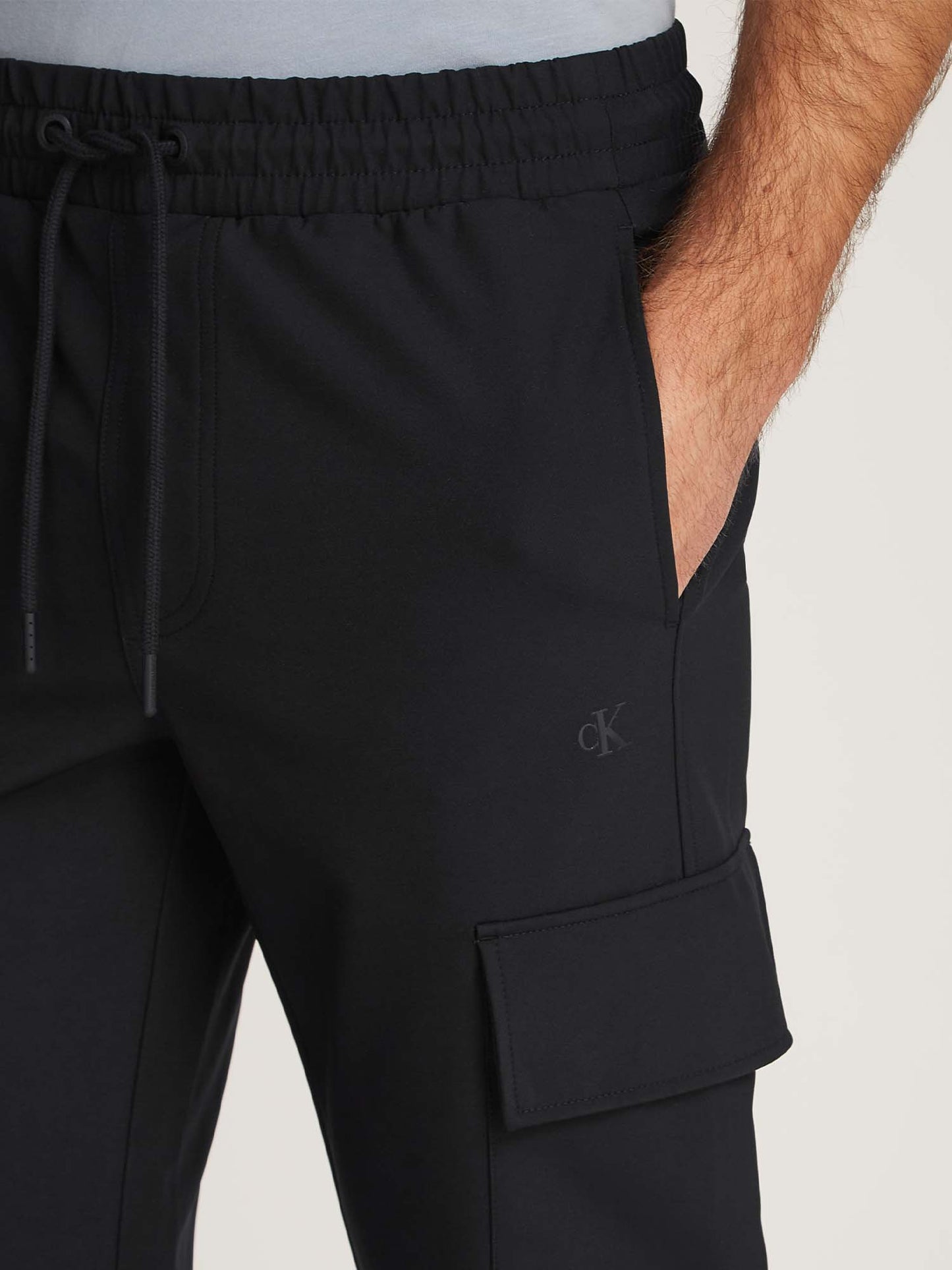 PANTALONE TECHNICAL CARGO CALVIN KLEIN JEANS UOMO NERO