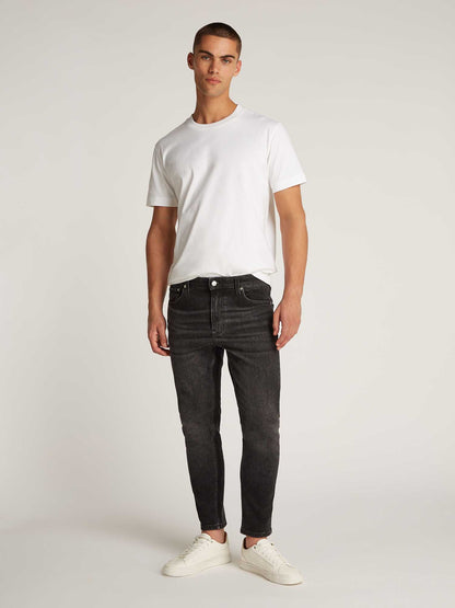 DENIM DAD JEAN CALVIN KLEIN JEANS UOMO DENIM BLACK