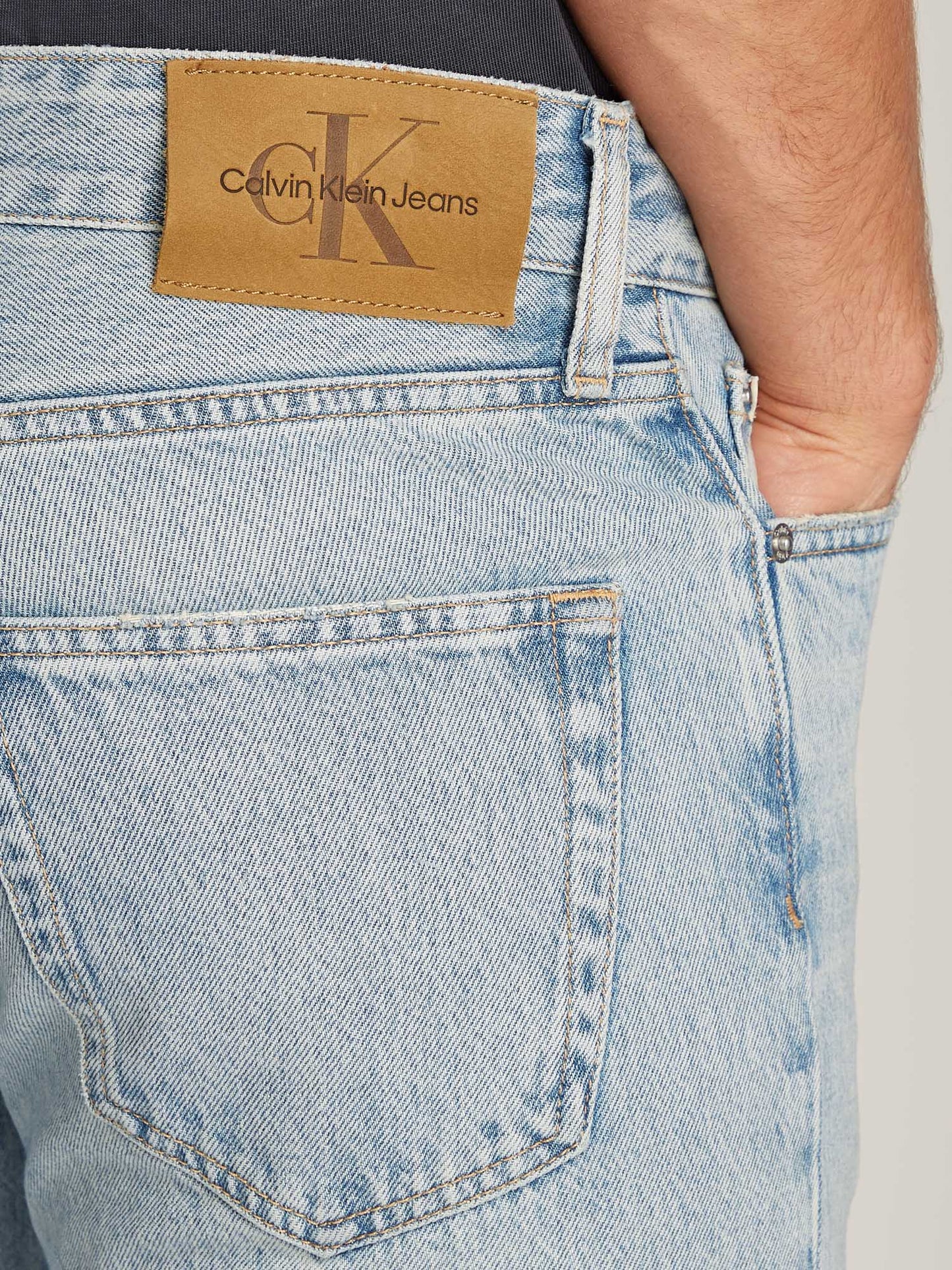 DENIM DAD JEAN CALVIN KLEIN JEANS UOMO JEANS CHIARO