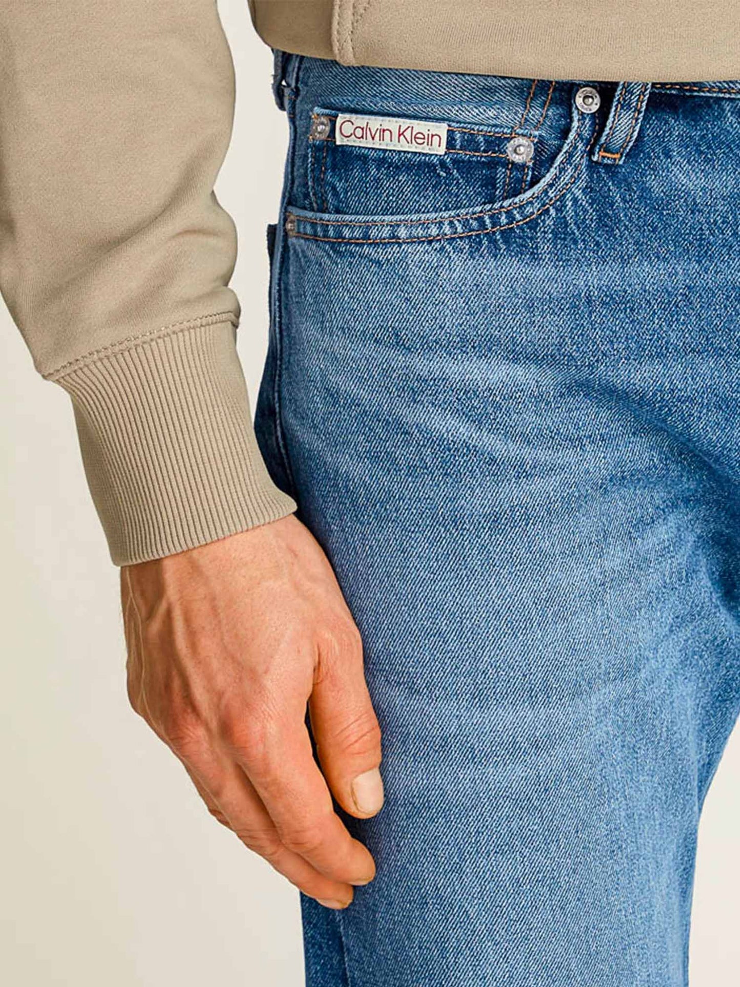 DENIM STANDARD STRAIGHT CALVIN KLEIN UOMO JEANS