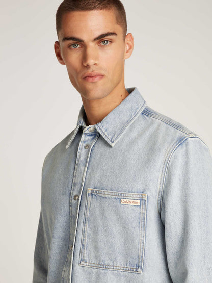 GIACCA IN DENIM CALVIN KLEIN JEANS UOMO JEANS CHIARO