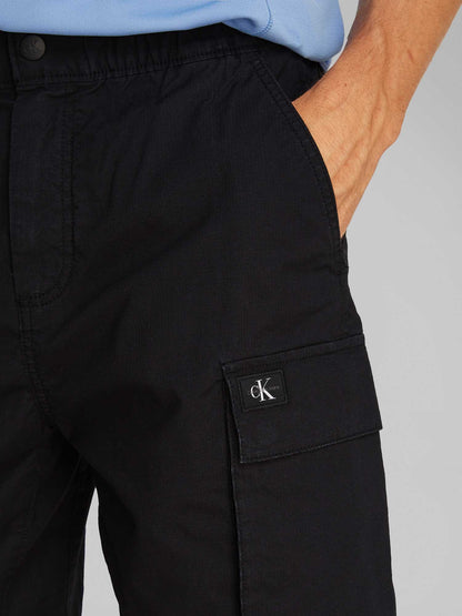SHORT CARGO WASHED CALVIN KLEIN JEANS UOMO NERO
