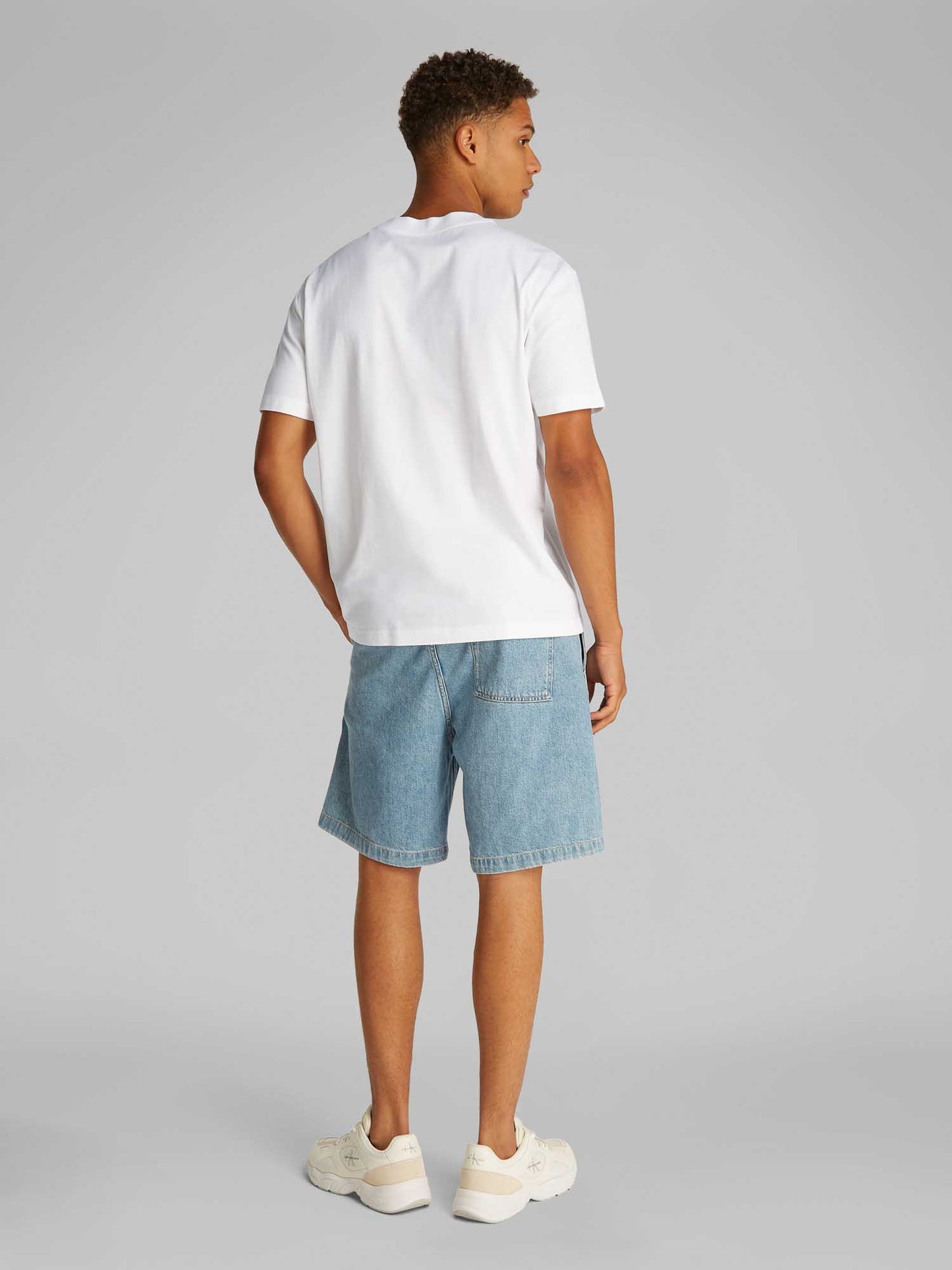 T-SHIRT MONOLOGO TEE CALVIN KLEIN JEANS UOMO BIANCO