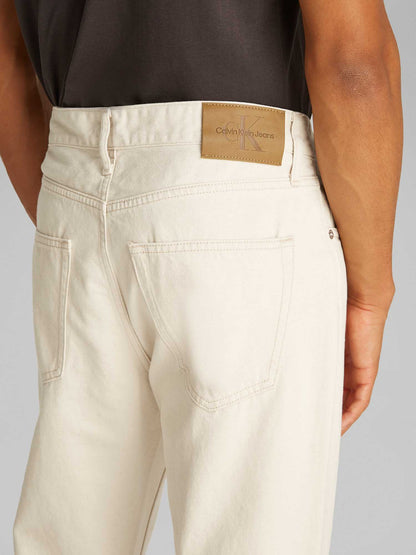 DENIM DAD CALVIN KLEIN JEANS UOMO PANNA