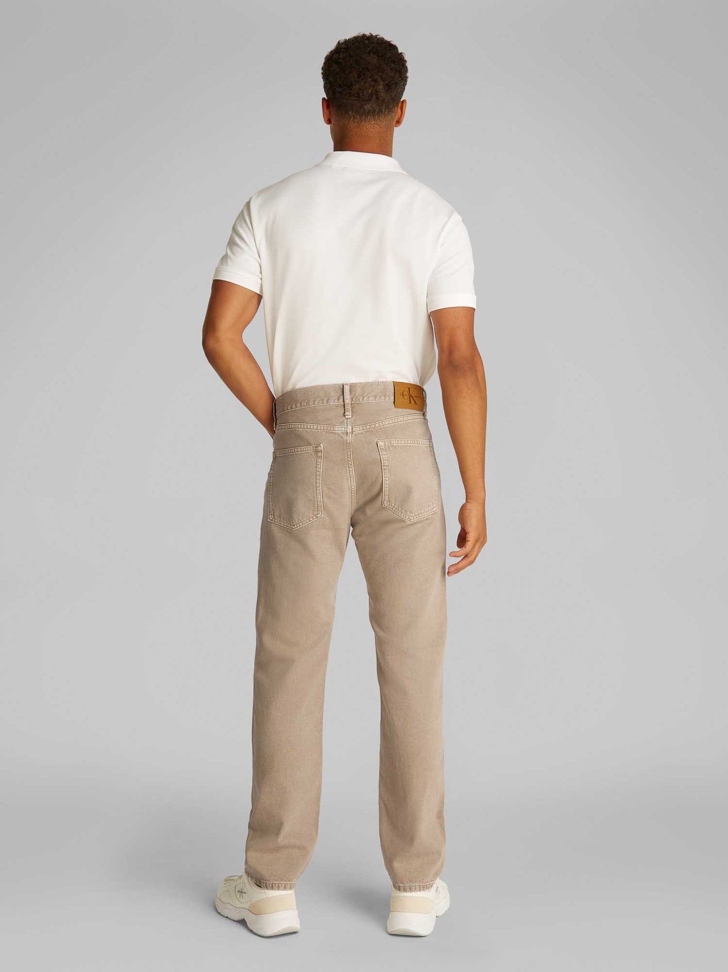 DENIM STANDARD STRAIGHT CALVIN KLEIN JEANS UOMO BEIGE