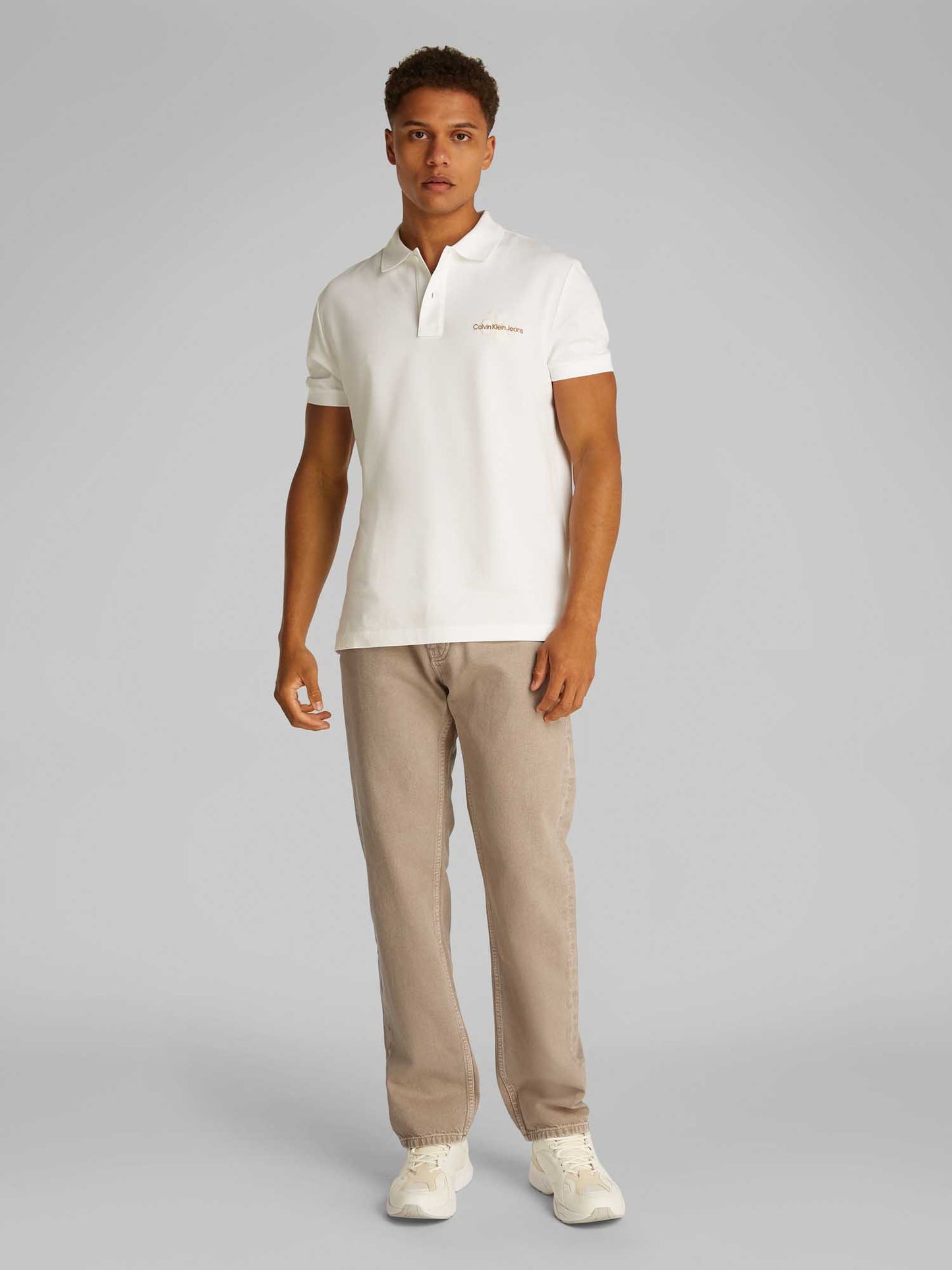 DENIM STANDARD STRAIGHT CALVIN KLEIN JEANS UOMO BEIGE