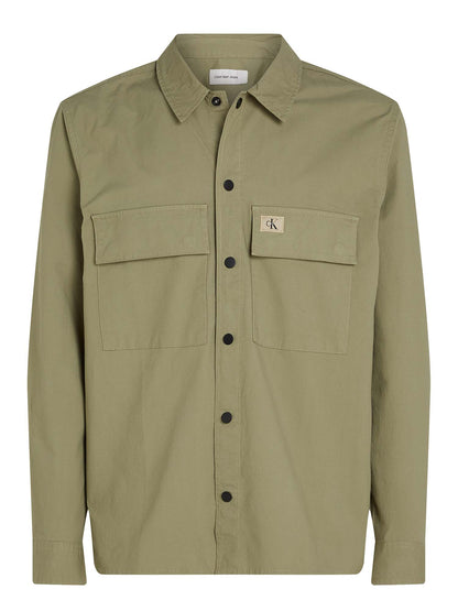 CAMICIA OVERSHIRT CALVIN KLEIN JEANS UOMO VERDE