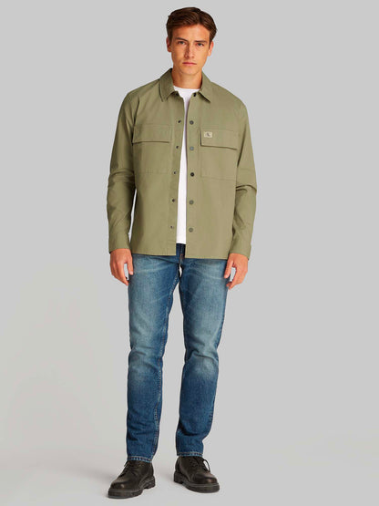 CAMICIA OVERSHIRT CALVIN KLEIN JEANS UOMO VERDE