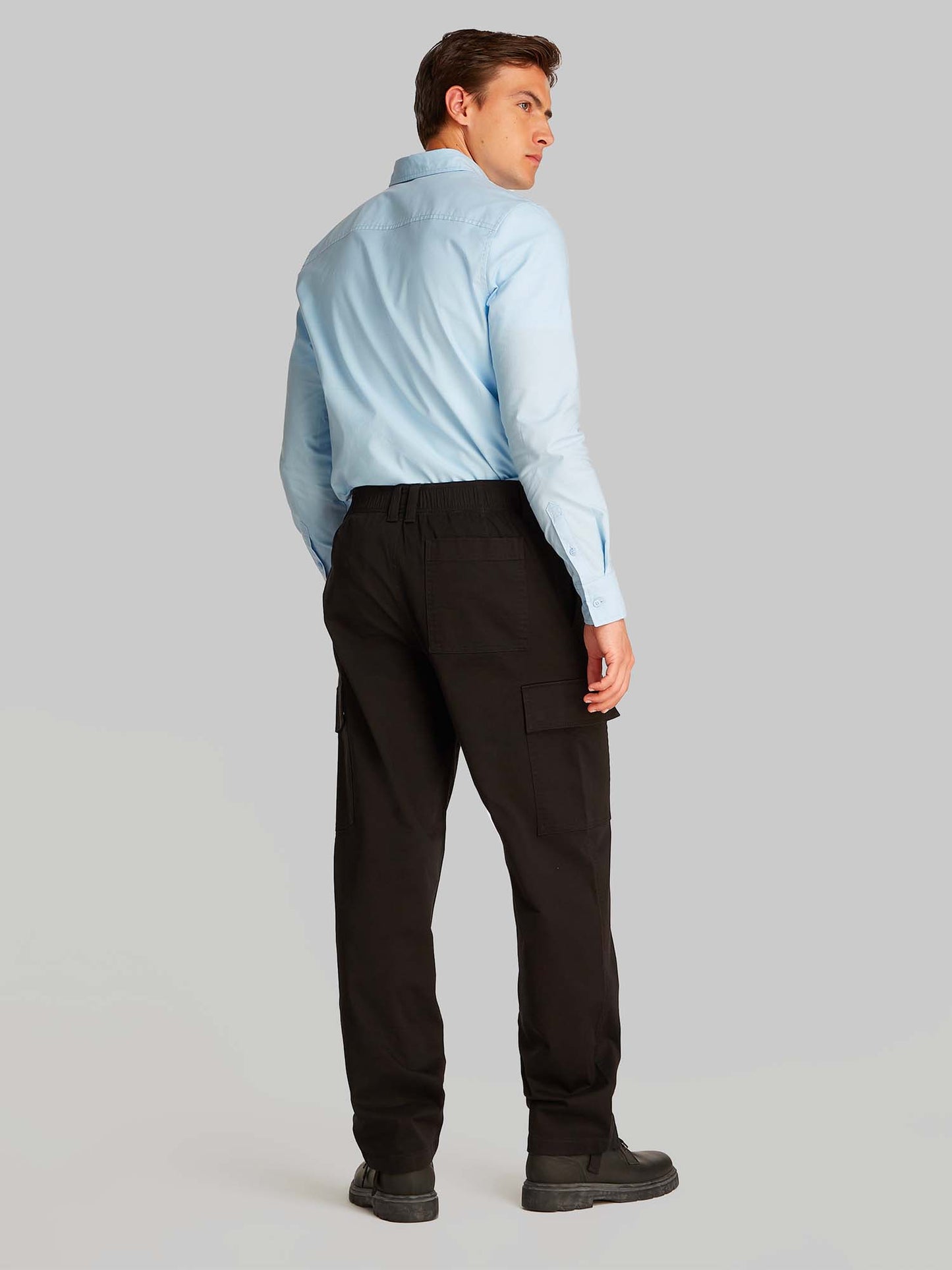 PANTALONE CARGO STRAIGHT CALVIN KLEIN JEANS UOMO NERO