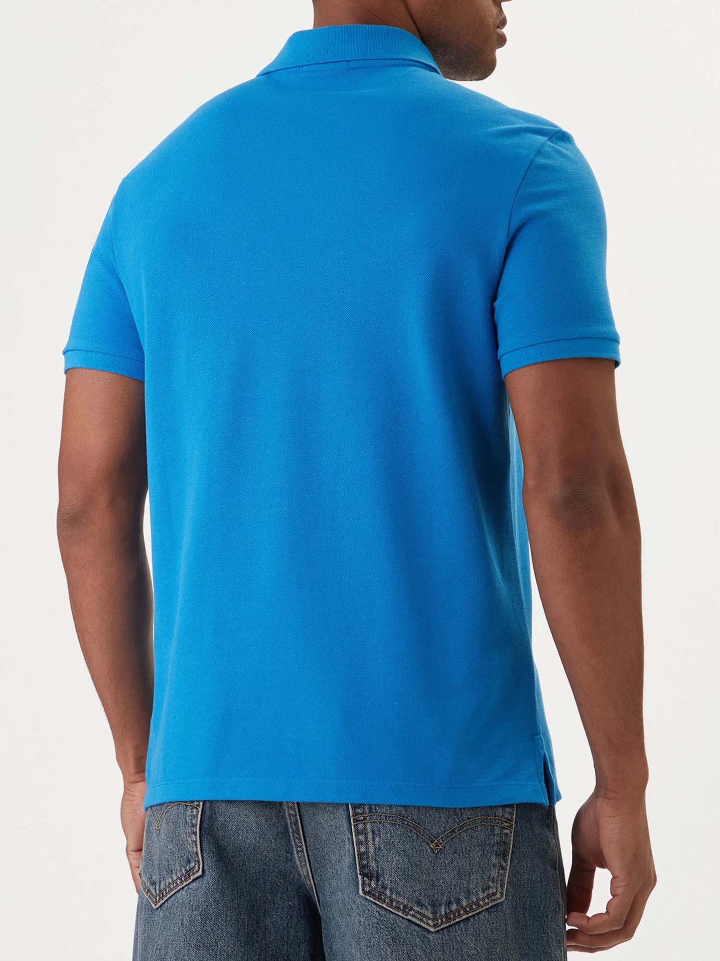 Polo uomo Calvin Klein Jeans in cotone blu regular fit
