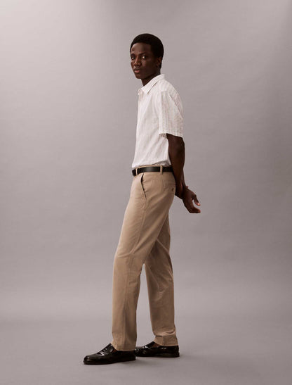 Pantalone chino slim beige da uomo Calvin Klein per un look casual