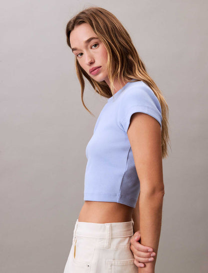 T-SHIRT MONOGRAM BABY TEE CALVIN KLEIN JEANS DONNA CELESTE