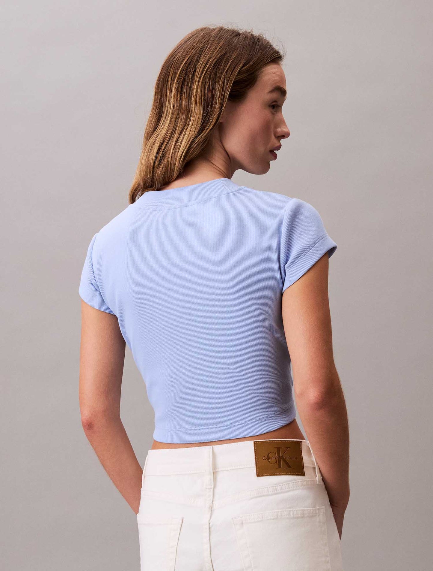 T-SHIRT MONOGRAM BABY TEE CALVIN KLEIN JEANS DONNA CELESTE