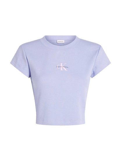T-SHIRT MONOGRAM BABY TEE CALVIN KLEIN JEANS DONNA LAVANDA