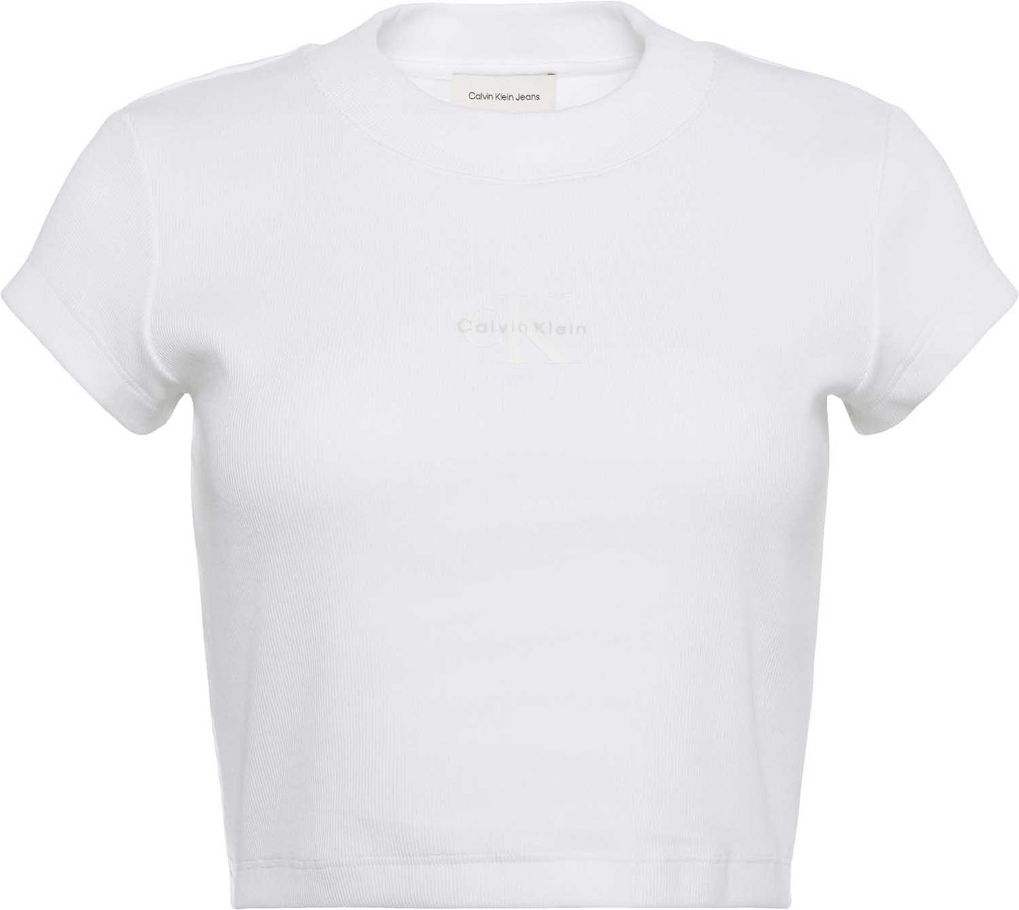 T-SHIRT MONOGRAM BABY TEE CALVIN KLEIN JEANS DONNA BIANCO