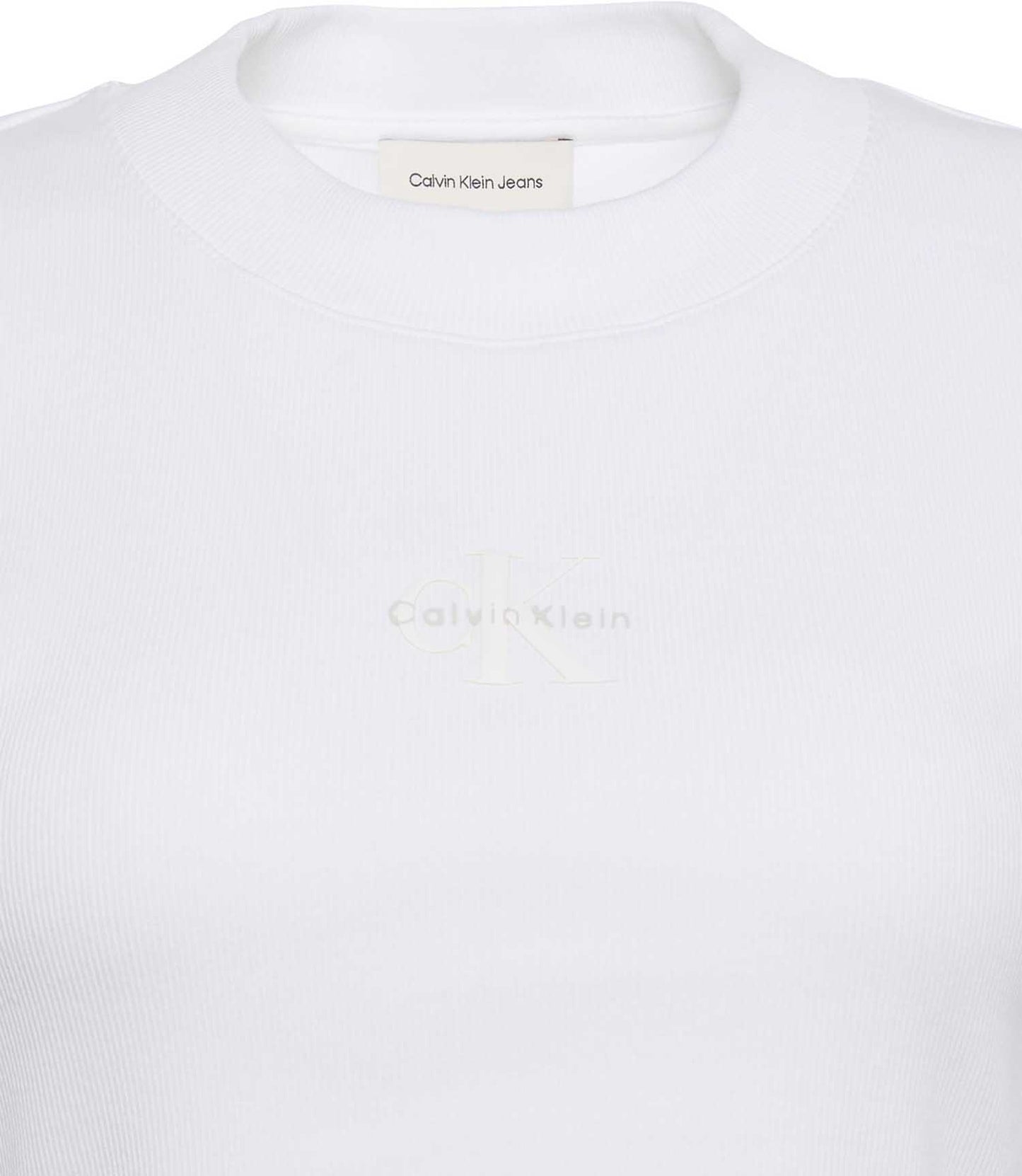 T-SHIRT MONOGRAM BABY TEE CALVIN KLEIN JEANS DONNA BIANCO