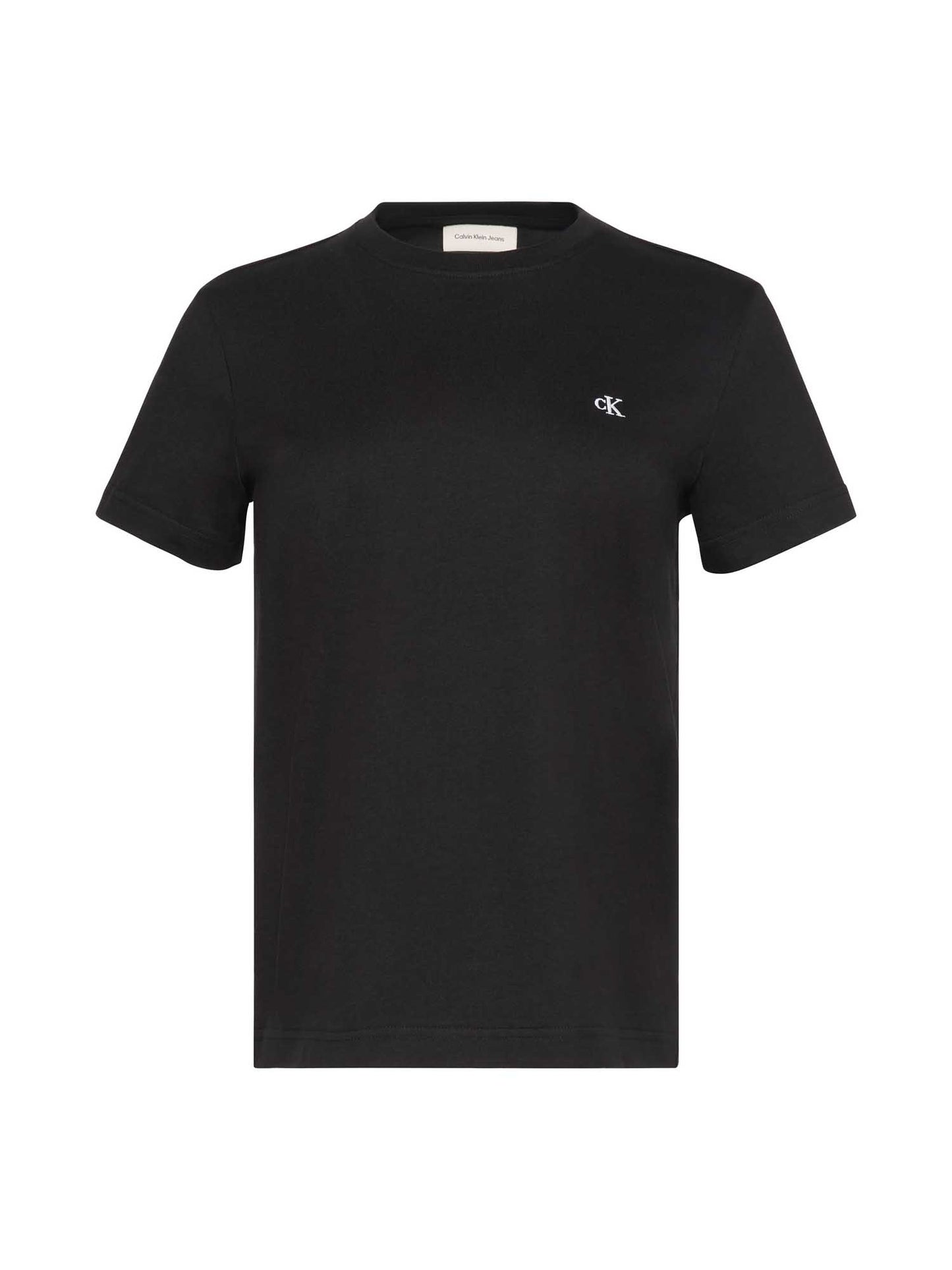 T-shirt girocollo Calvin Klein da donna in nero