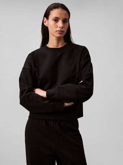 FELPA ARCHIVE LOGO CALVIN KLEIN JEANS DA DONNA NERO