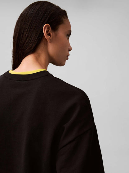 FELPA ARCHIVE LOGO CALVIN KLEIN JEANS DA DONNA NERO