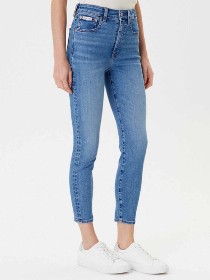 DENIM SKINNY VITA ALTA CALVIN KLEIN JEANS DA DONNA LIGHT