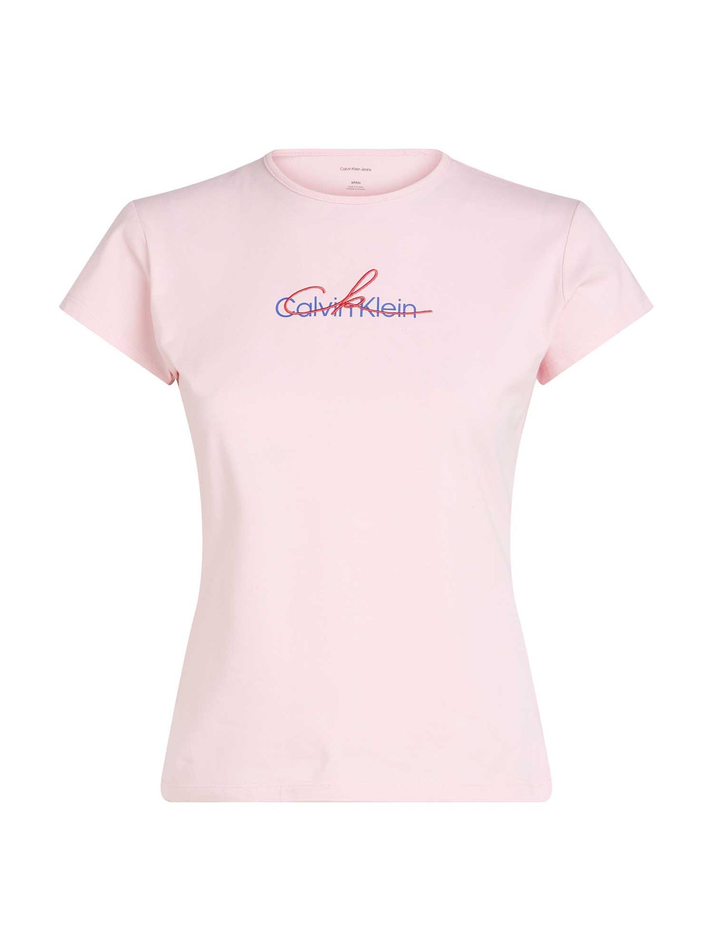 T-SHIRT SLIM SCRIPT CALVIN KLEIN JEANS DONNA ROSA