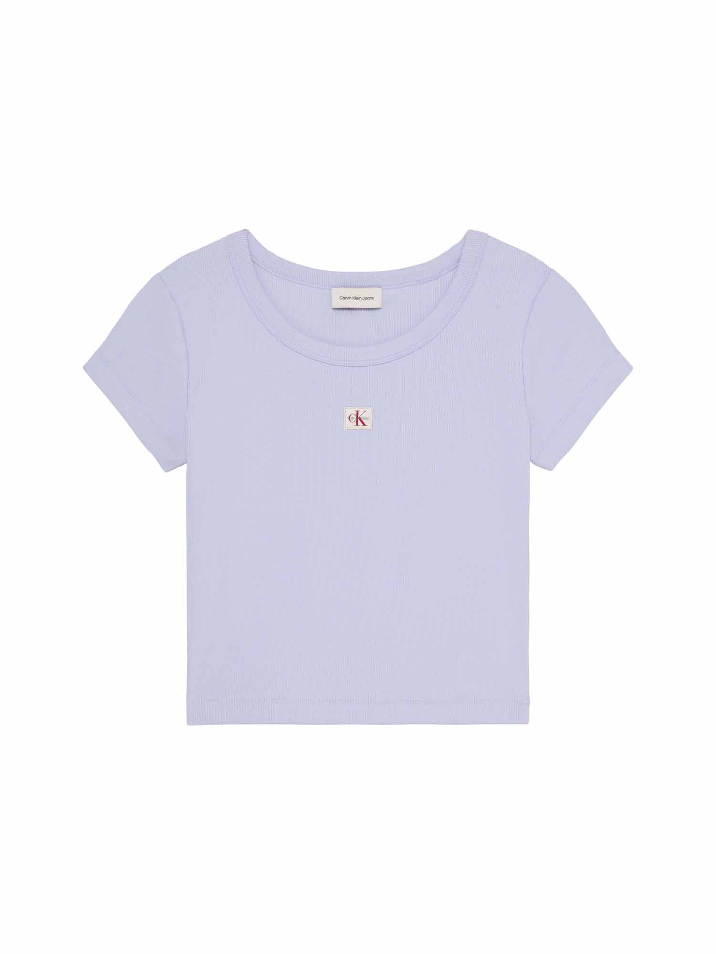 Calvin Klein Woven Label Baby, t-shirt maniche corte da Donna lilla