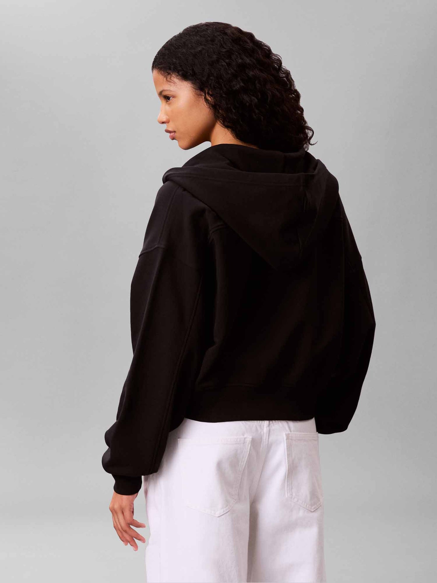 Calvin Klein CK French Terry Wove, felpa da donna nera